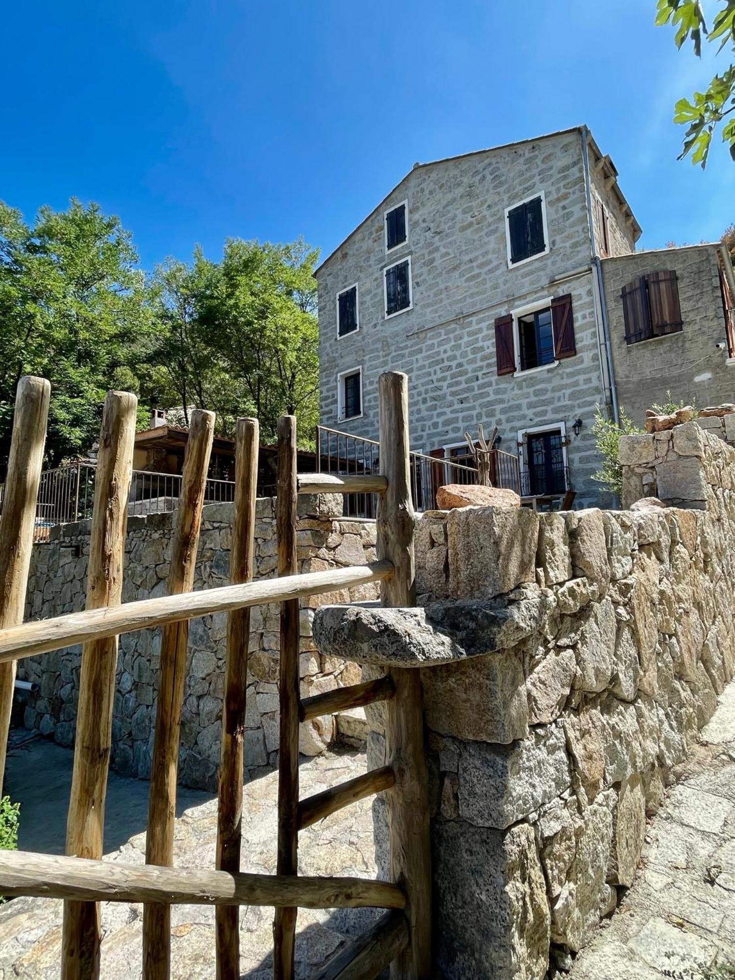 Casa Arena Authentique Maison De Village Avec Piscine Au Coeur De L'Alta Rocca - Zoza Buitenkant foto