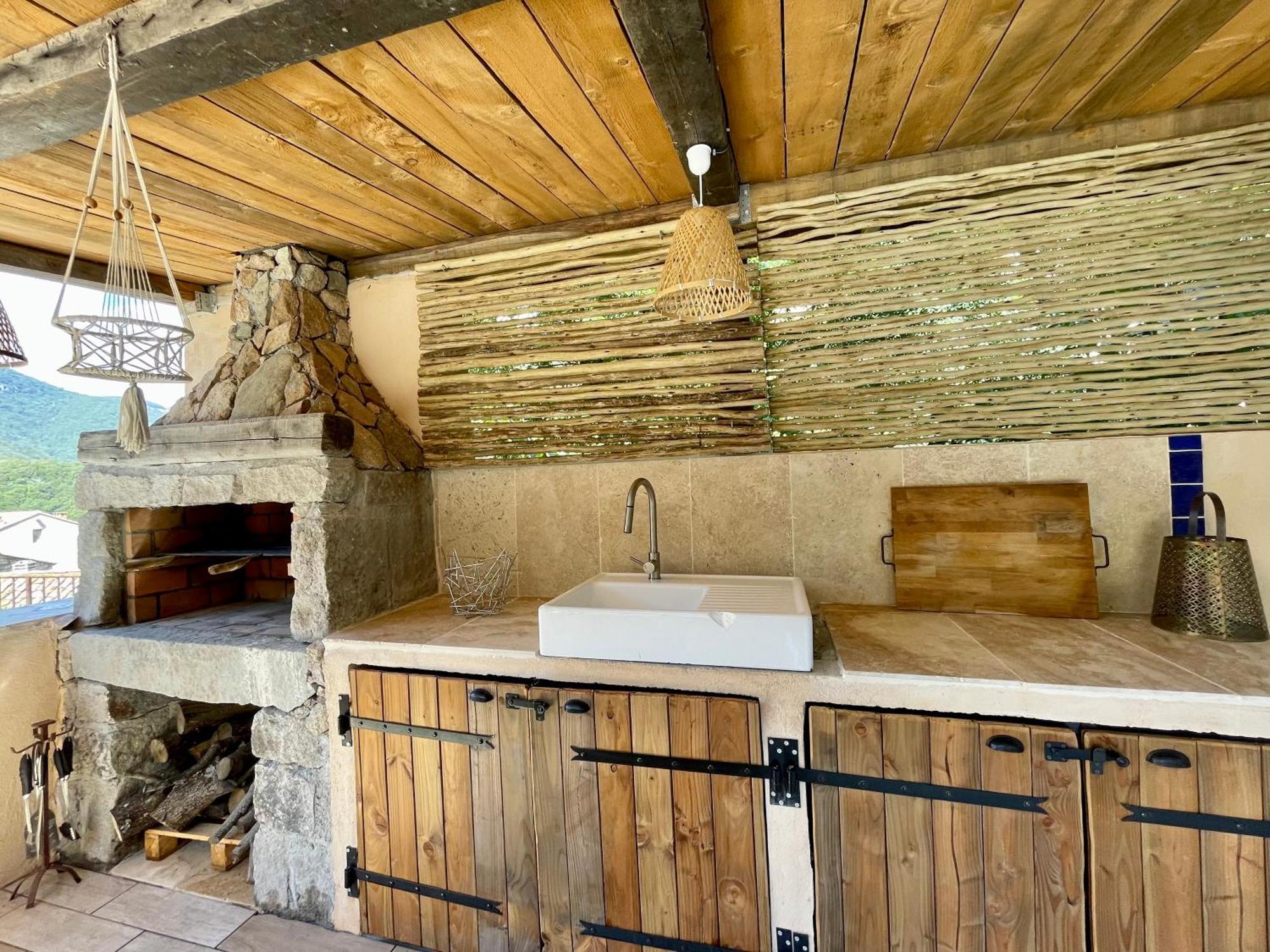 Casa Arena Authentique Maison De Village Avec Piscine Au Coeur De L'Alta Rocca - Zoza Buitenkant foto