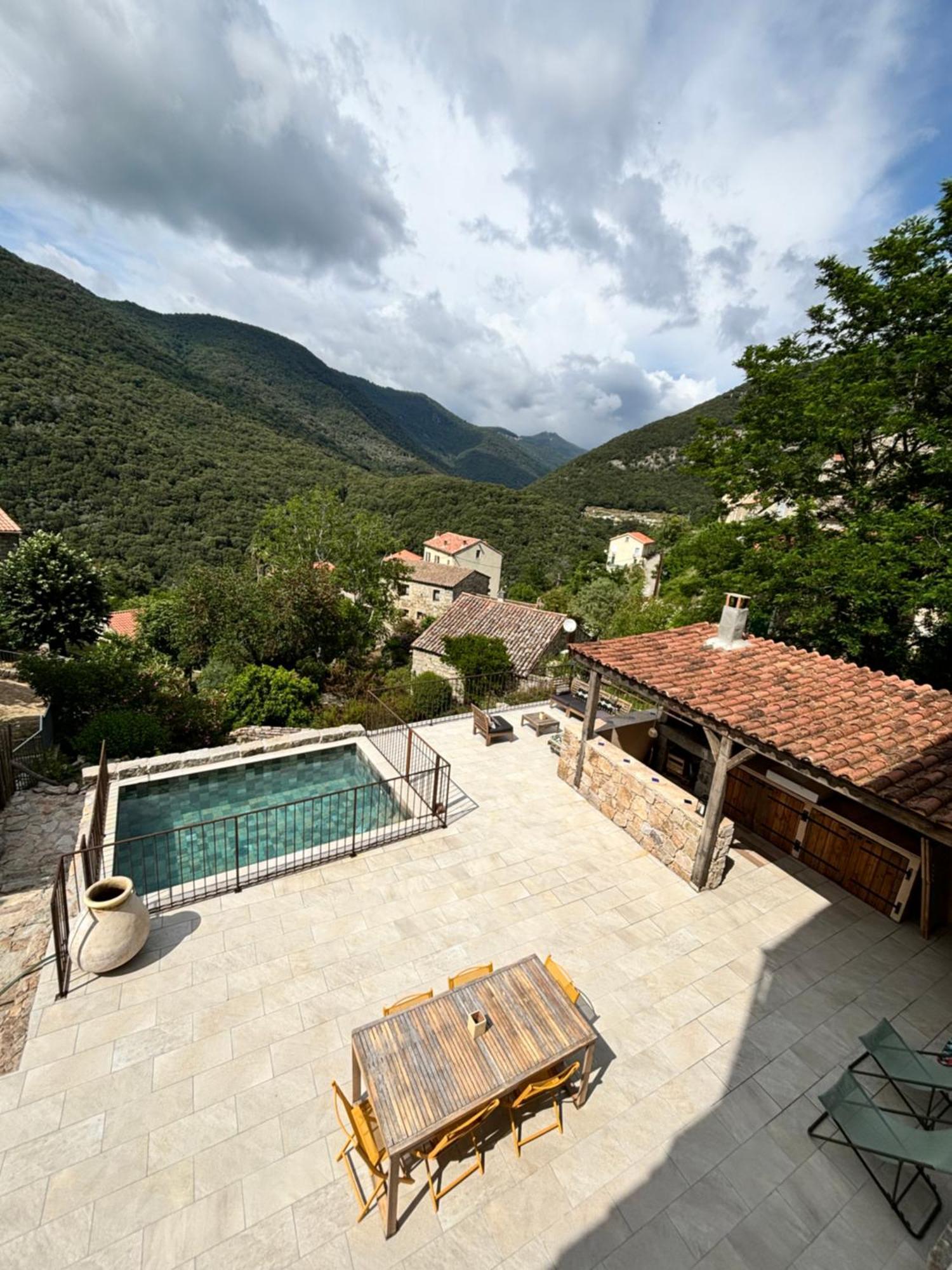Casa Arena Authentique Maison De Village Avec Piscine Au Coeur De L'Alta Rocca - Zoza Buitenkant foto