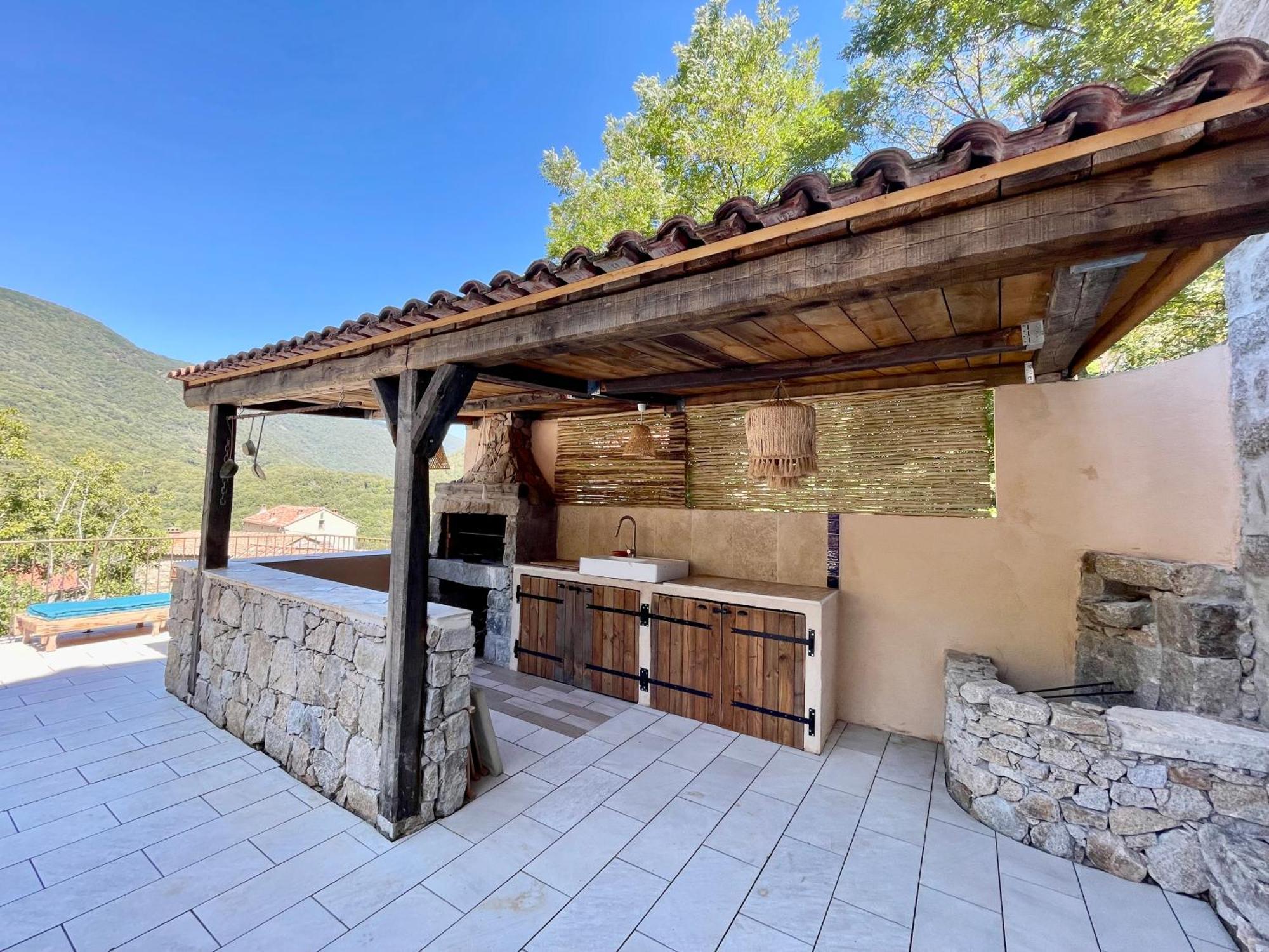 Casa Arena Authentique Maison De Village Avec Piscine Au Coeur De L'Alta Rocca - Zoza Buitenkant foto