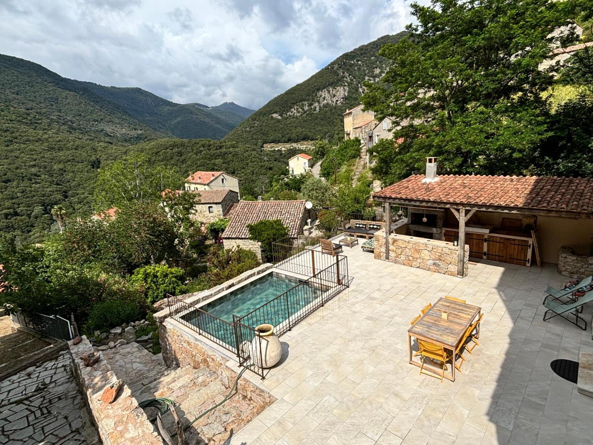 Casa Arena Authentique Maison De Village Avec Piscine Au Coeur De L'Alta Rocca - Zoza Buitenkant foto