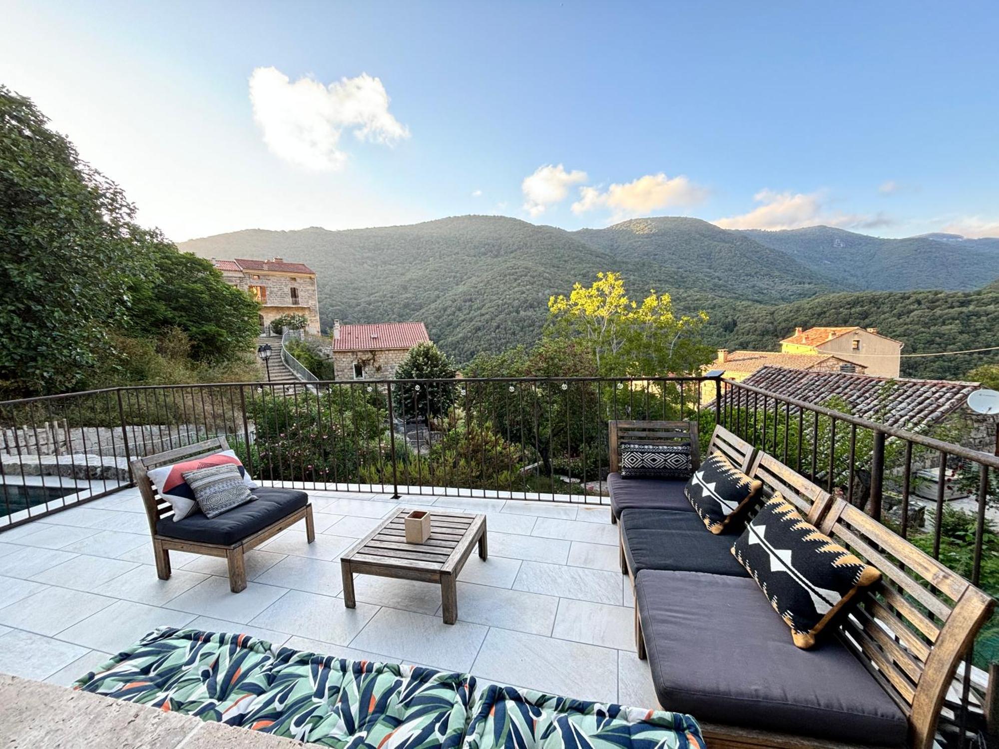 Casa Arena Authentique Maison De Village Avec Piscine Au Coeur De L'Alta Rocca - Zoza Buitenkant foto